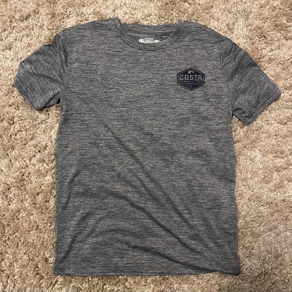 Costa Men's Gray T-Shirt, Small